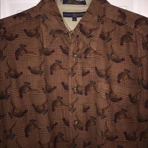 *VINTAGE* TH Rooster Button Down